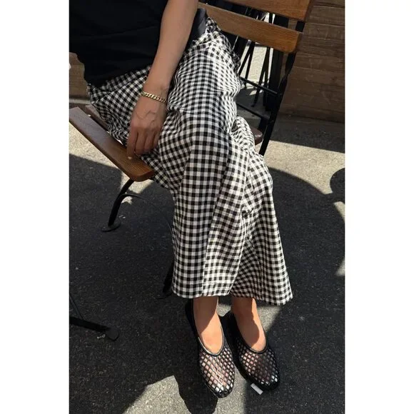 Le Bon Shoppe - Arc Pants | Black Gingham - Picture 2 of 5